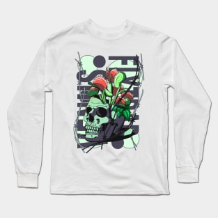 Venus flytrap in a skull Long Sleeve T-Shirt